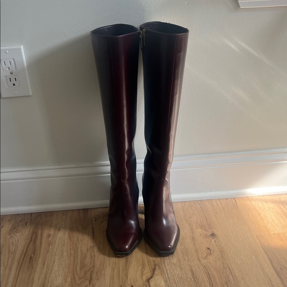 Vince Camuto Burgundy Over the Knee Boots